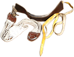 Die cincha h&auml;lt den Sattel